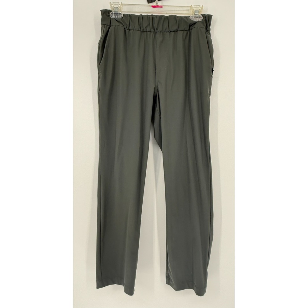 Vuori Miles Pant Gray Pull On Stretch Travel Athletic Performance Pants Womens M